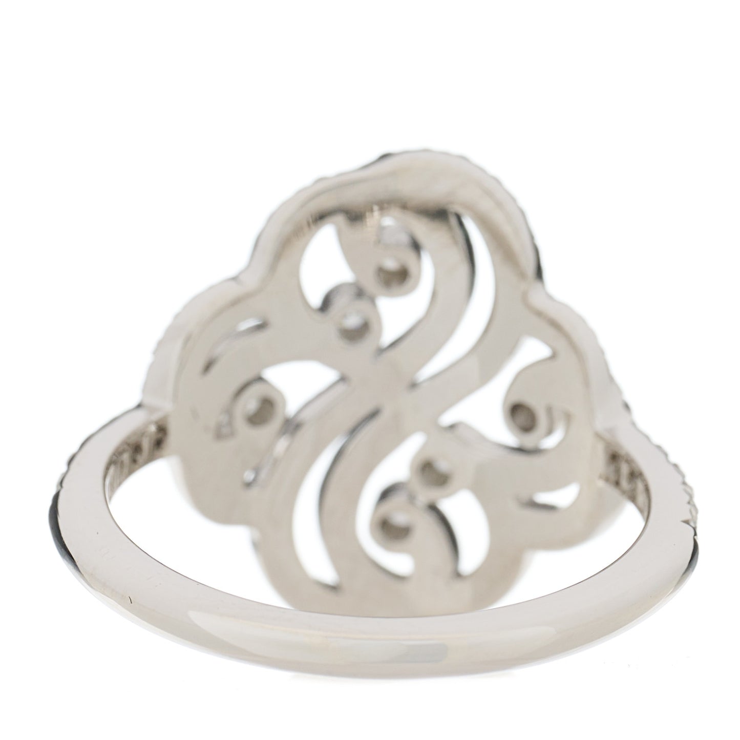 Platinum Diamond Enchant Double Heart Ring 52 6