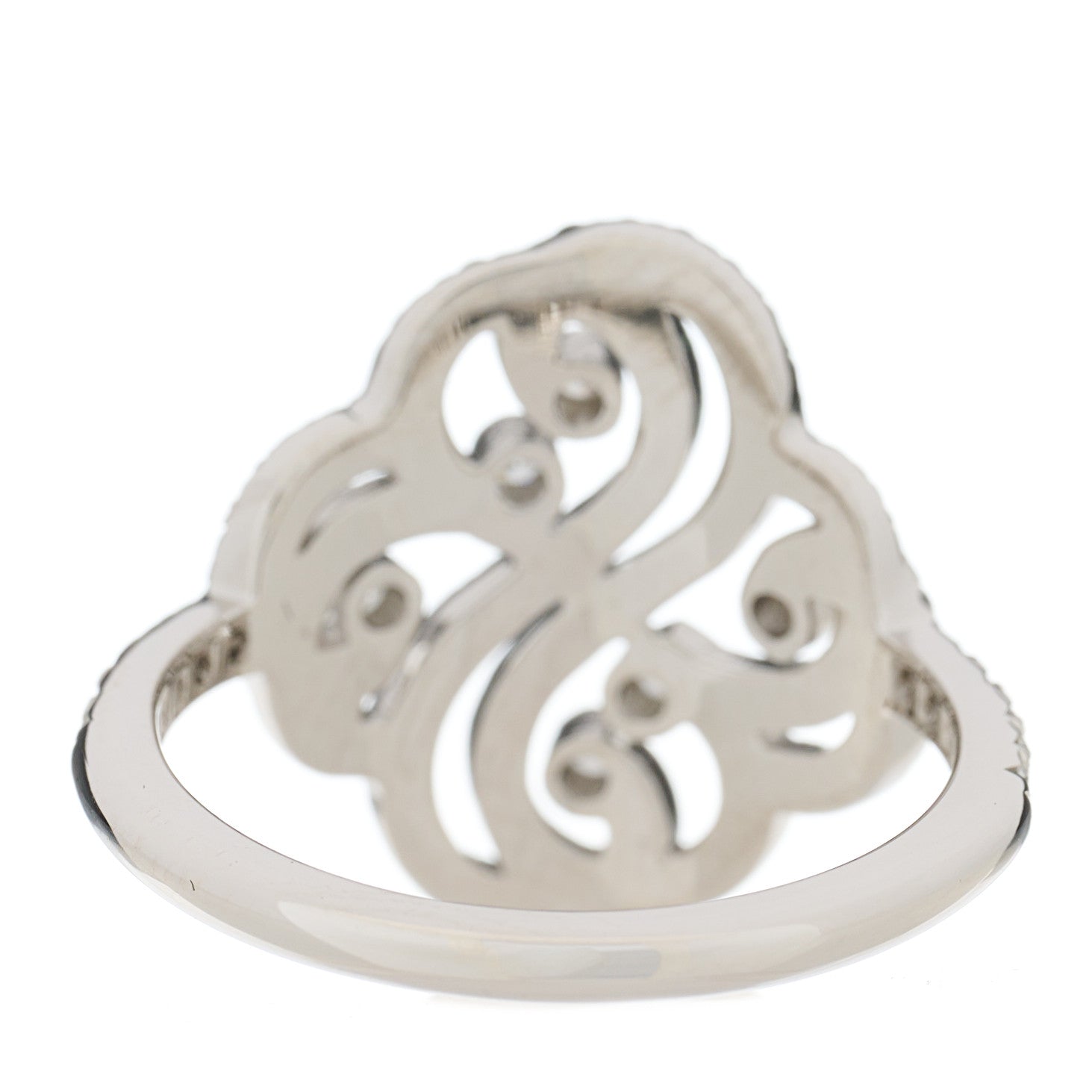 Tiffany Platinum Diamond Enchant Double Heart Ring 52 6 4 of 5