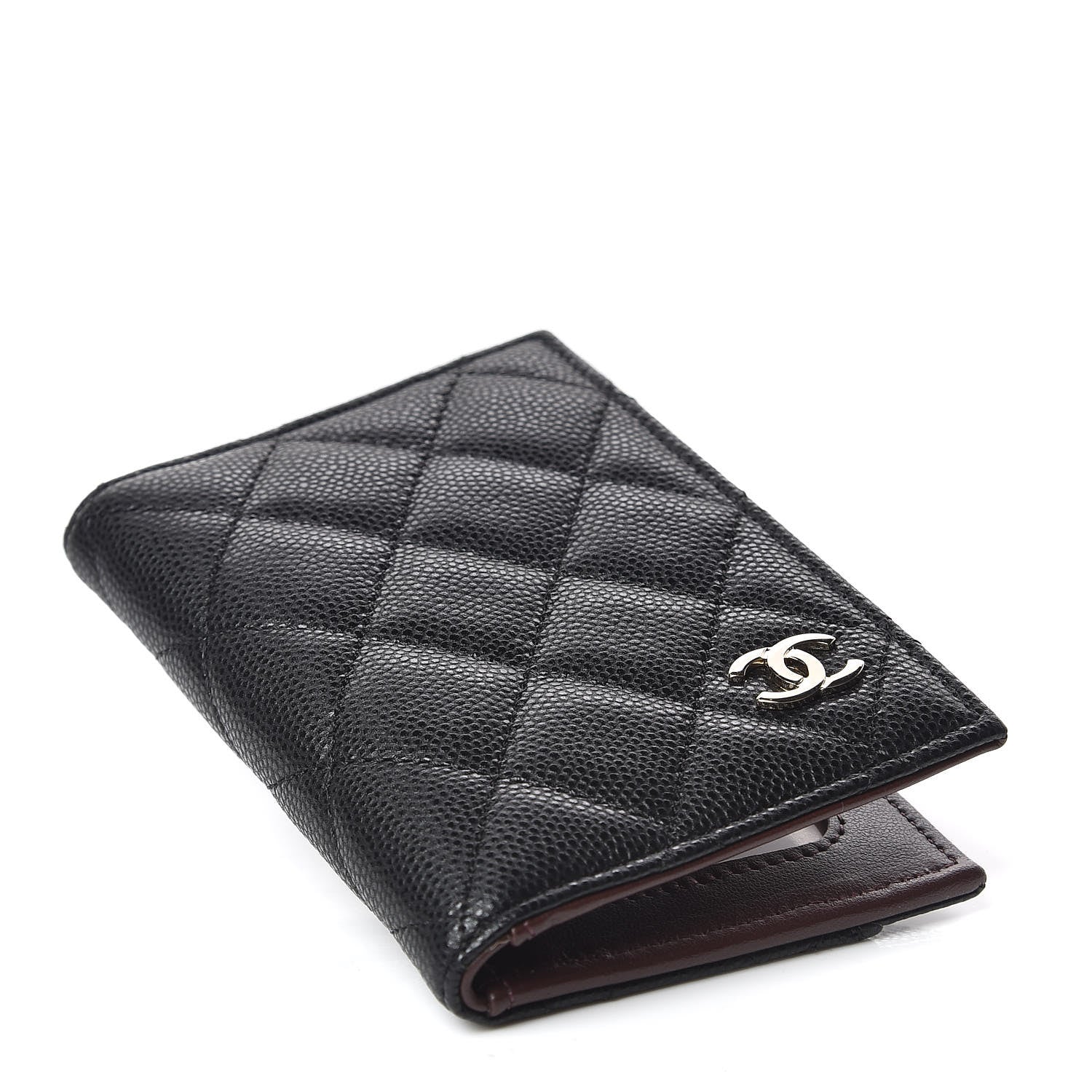 Chanel Caviar Quilted Card Holder Wallet Black 4 of 8