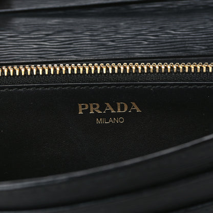 Prada Vitello Move Continental Flap Wallet Black 6 of 9