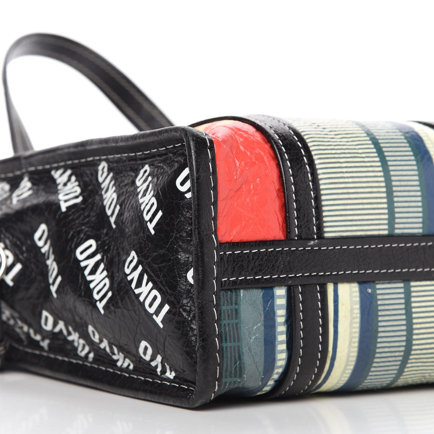 Balenciaga Agneau Arena Tokyo Print XS Bazar Shopper Tote 6 of 10