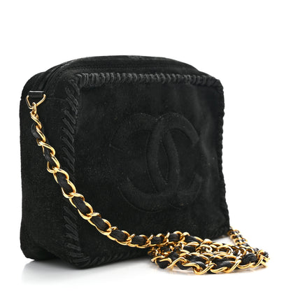 Chanel Suede CC Tassel Camera Case Black 3 of 11