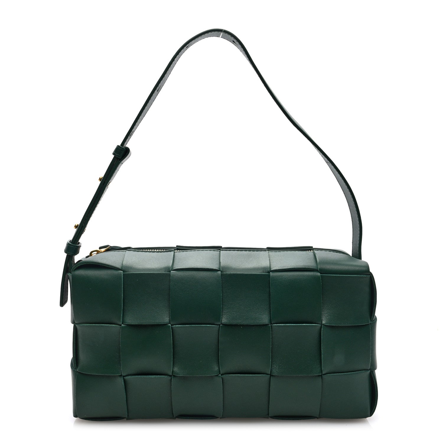 Bottega Veneta Lambskin Maxi Intrecciato Brick Cassette Bag Raintree Green 1 of 9