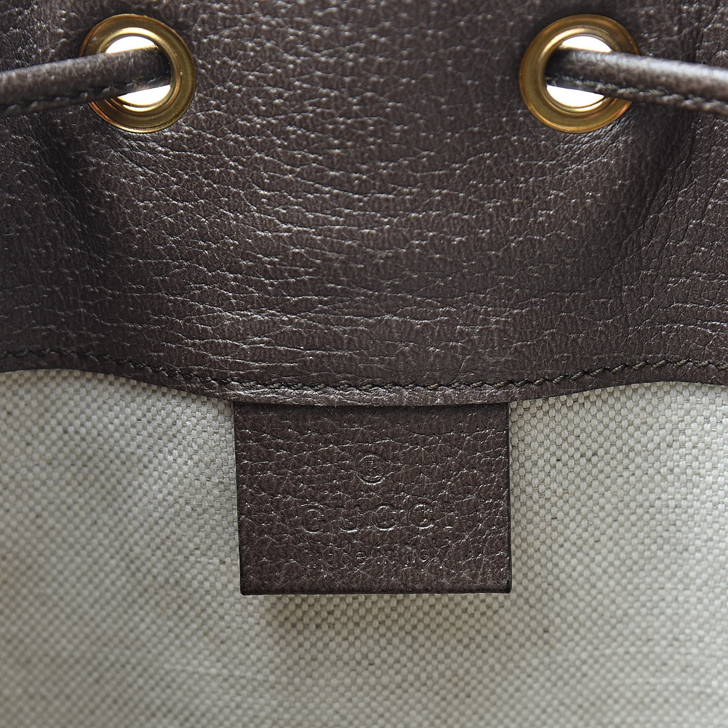Gucci GG Supreme Monogram Web Ophidia Bucket Bag Brown 6 of 10