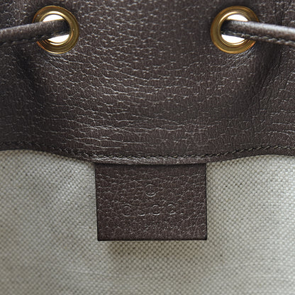 Gucci GG Supreme Monogram Web Ophidia Bucket Bag Brown 6 of 10