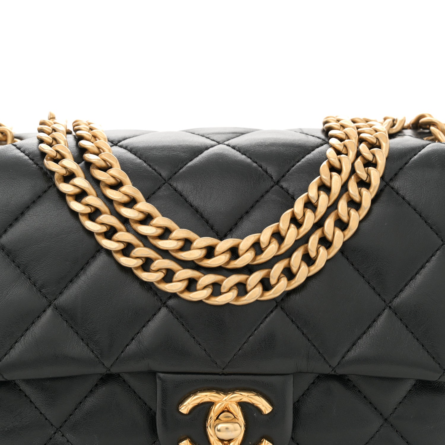 Chanel Lambskin Quilted Small Pillow Crush Flap Black 8 of 10