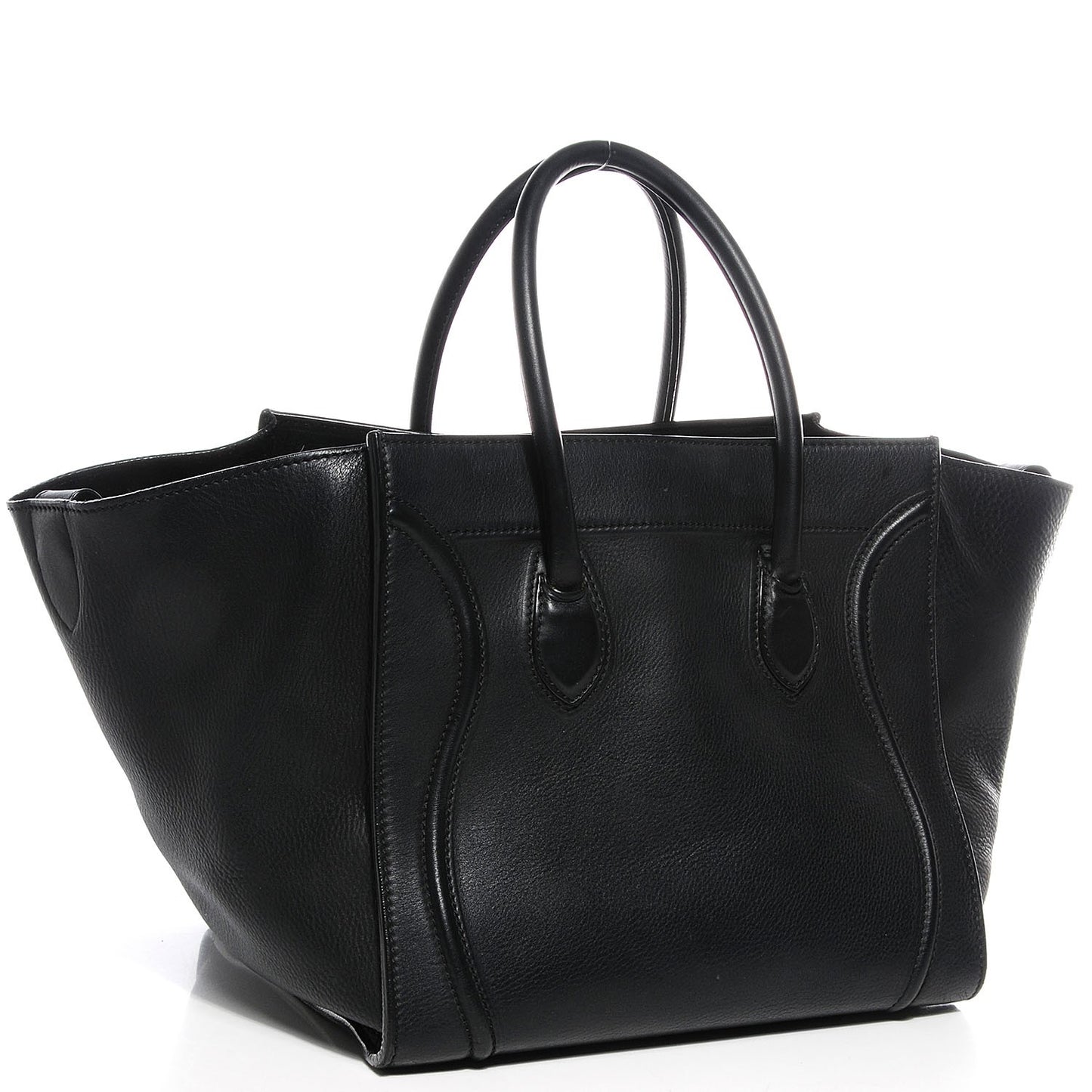 Supple Calfskin Medium Phantom Luggage Black