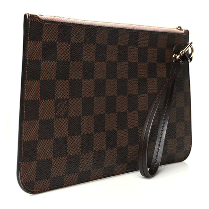Louis Vuitton Damier Ebene Neverfull MM GM Pochette Rose Ballerine 3 of 8
