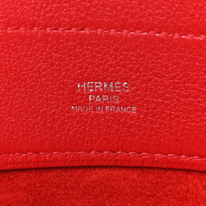 Hermes Milo Lambskin Swift Mini Aline Rouge De Coeur 7 of 8