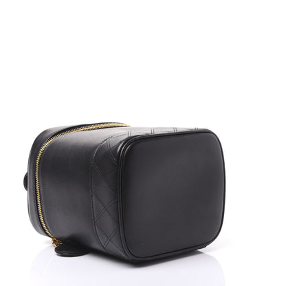 Chanel Lambskin Vanity Cosmetic Bag Black 3 of 12
