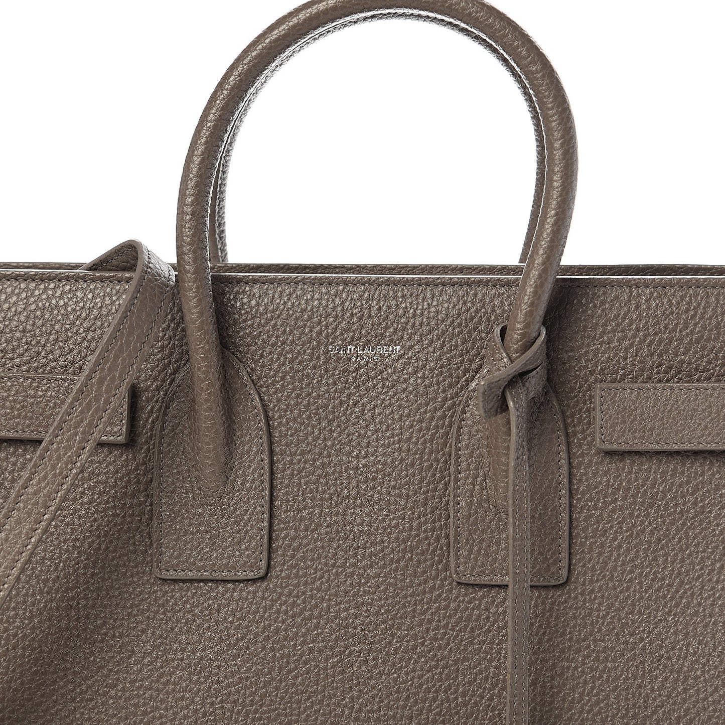 Grained Calfskin Small Sac De Jour Fog