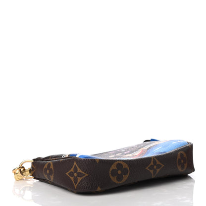 Louis Vuitton Monogram 2019 Christmas Animation Mini Venice Pochette Accessories Blue 4 of 8
