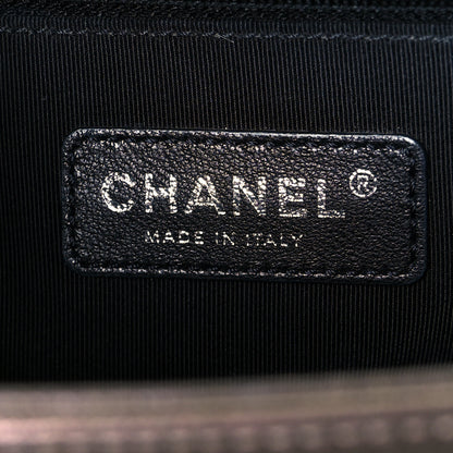 Chanel Iridescent Goatskin Quilted New Medium Boy Flap Bronze 6 of 10
