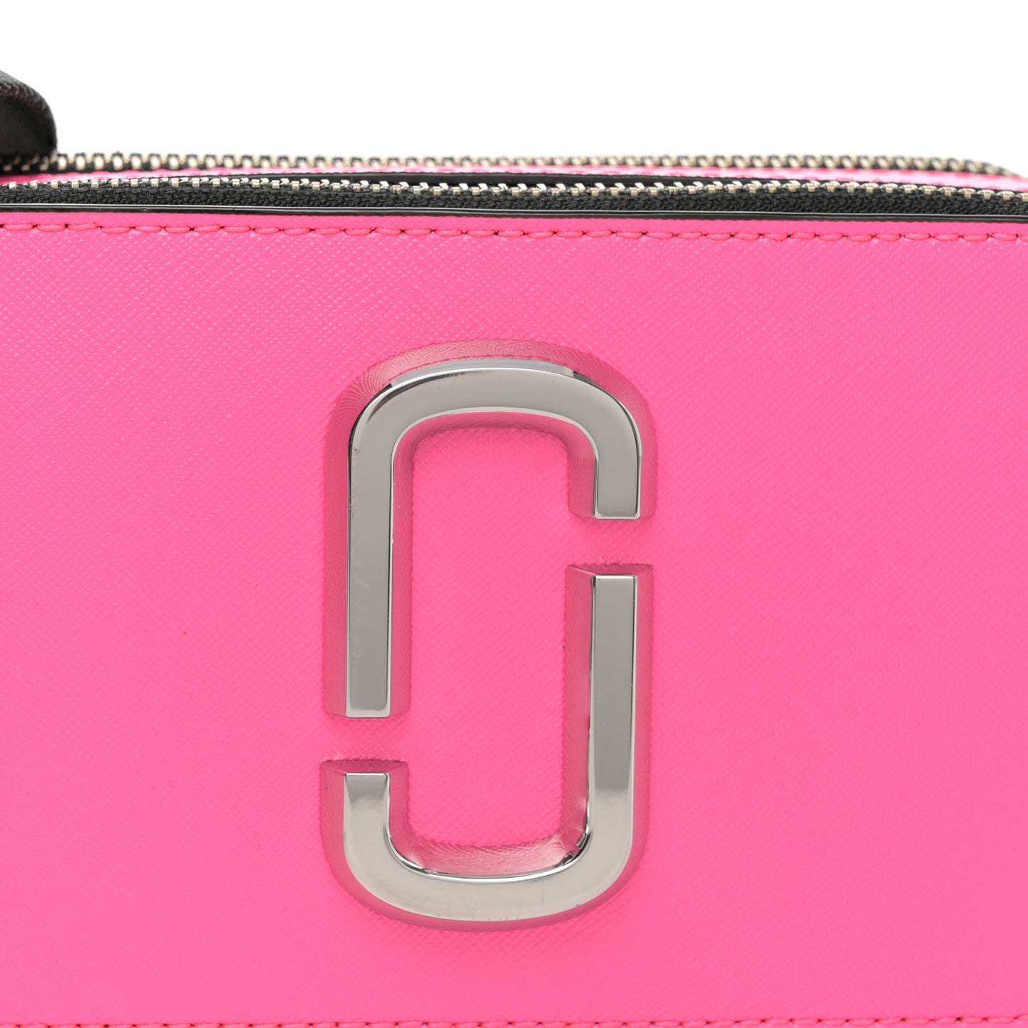 Saffiano Small Snapshot Camera Bag Bright Pink