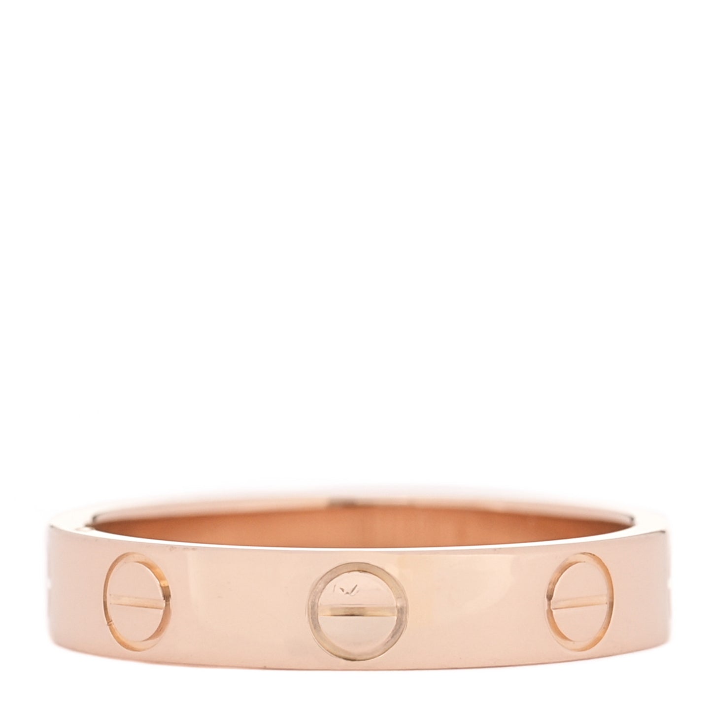 18K Pink Gold 3.5mm LOVE Wedding Band Ring 51 5.75