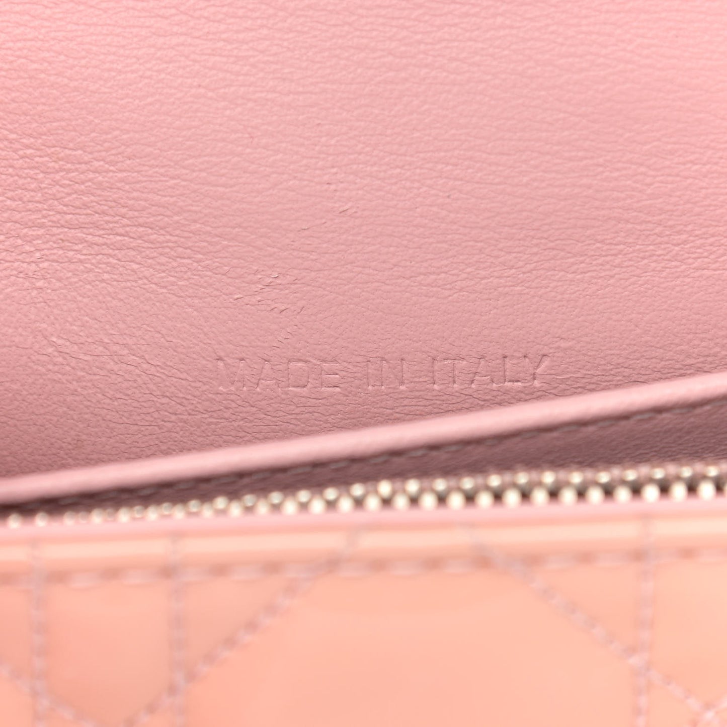 Patent Cannage Miss Dior Promenade Pouch Pink