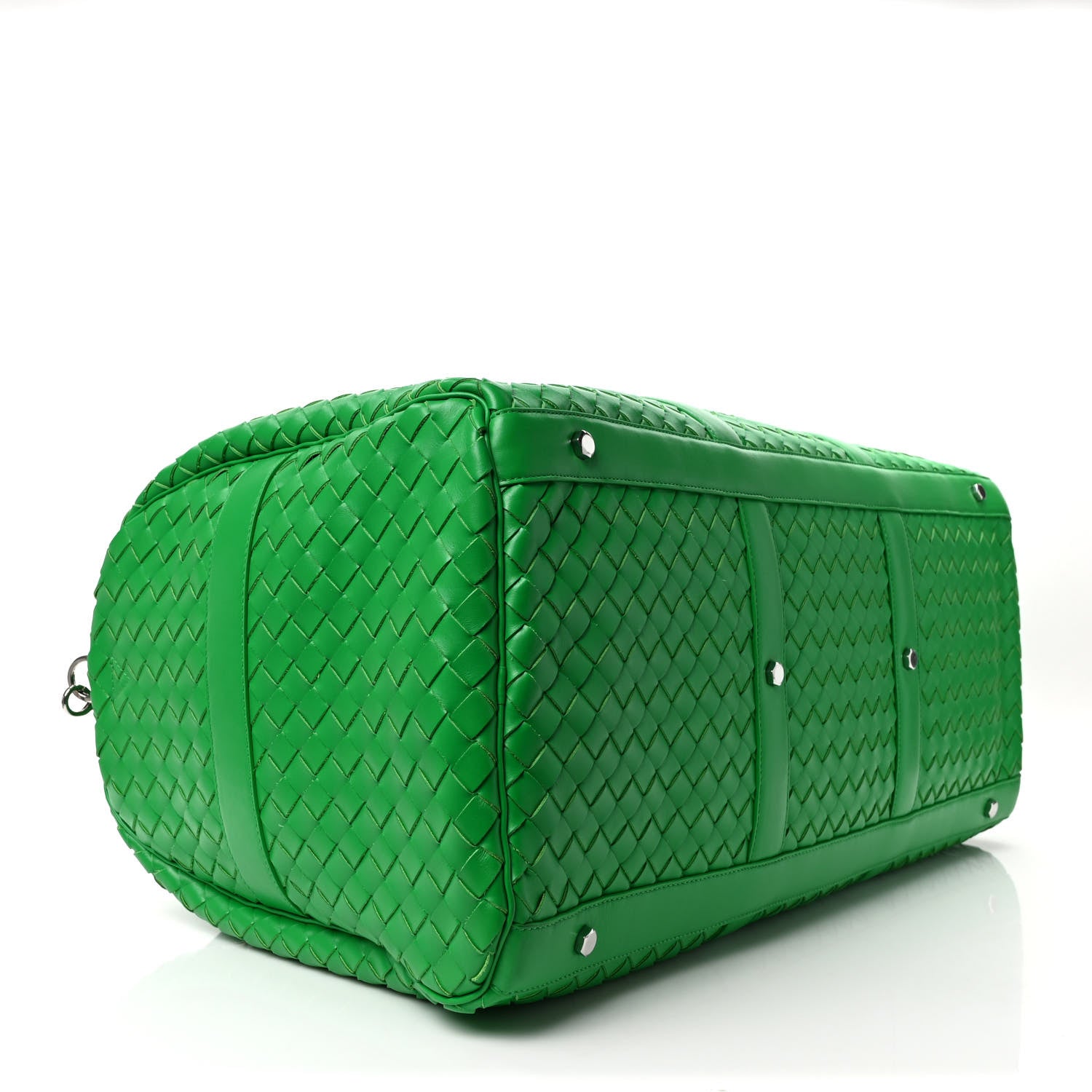 Bottega Veneta Nappa Intrecciato Large Duffle Bag Parakeet 3 of 7