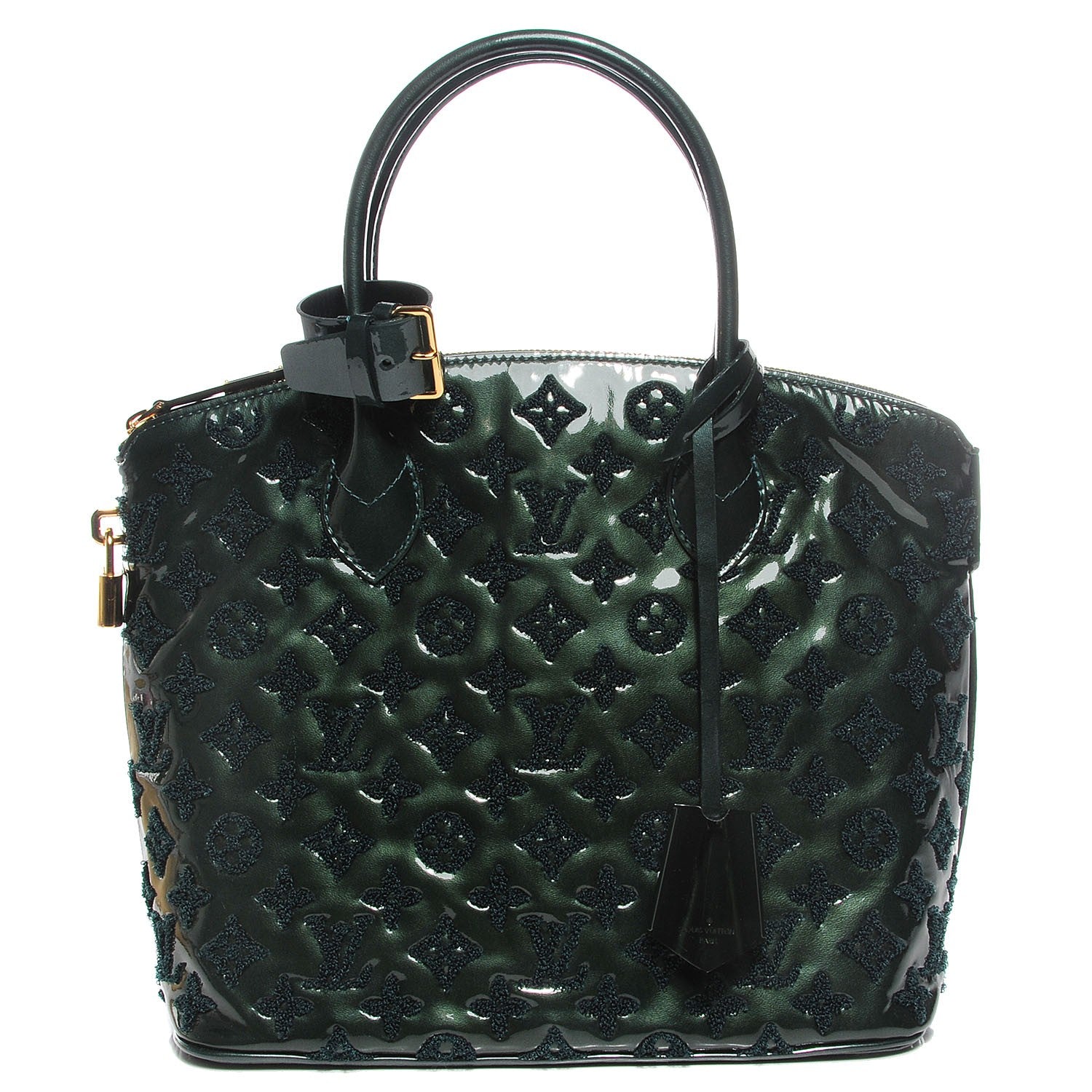 Louis Vuitton Patent Lambskin Fascination Lockit Vert Fonce 1 of 7