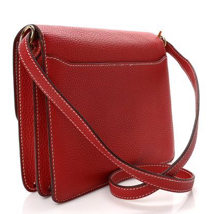 Hermes Taurillon Clemence Sac Roulis 23 Rouge Casaque 3 of 9