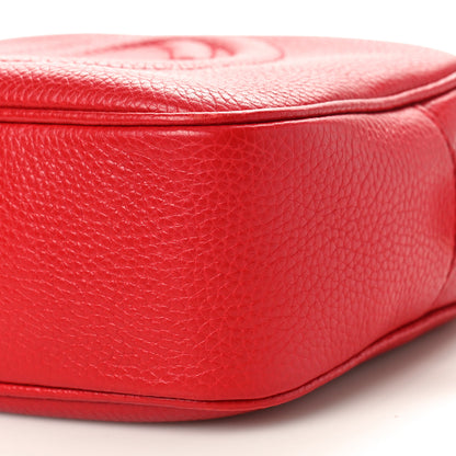 Gucci Pebbled Calfskin Small Soho Disco Bag Tabasco Red 11 of 11