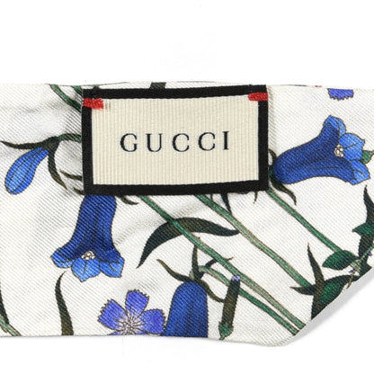 Gucci Silk Floral Neck Bow Scarf Multicolor 3 of 3