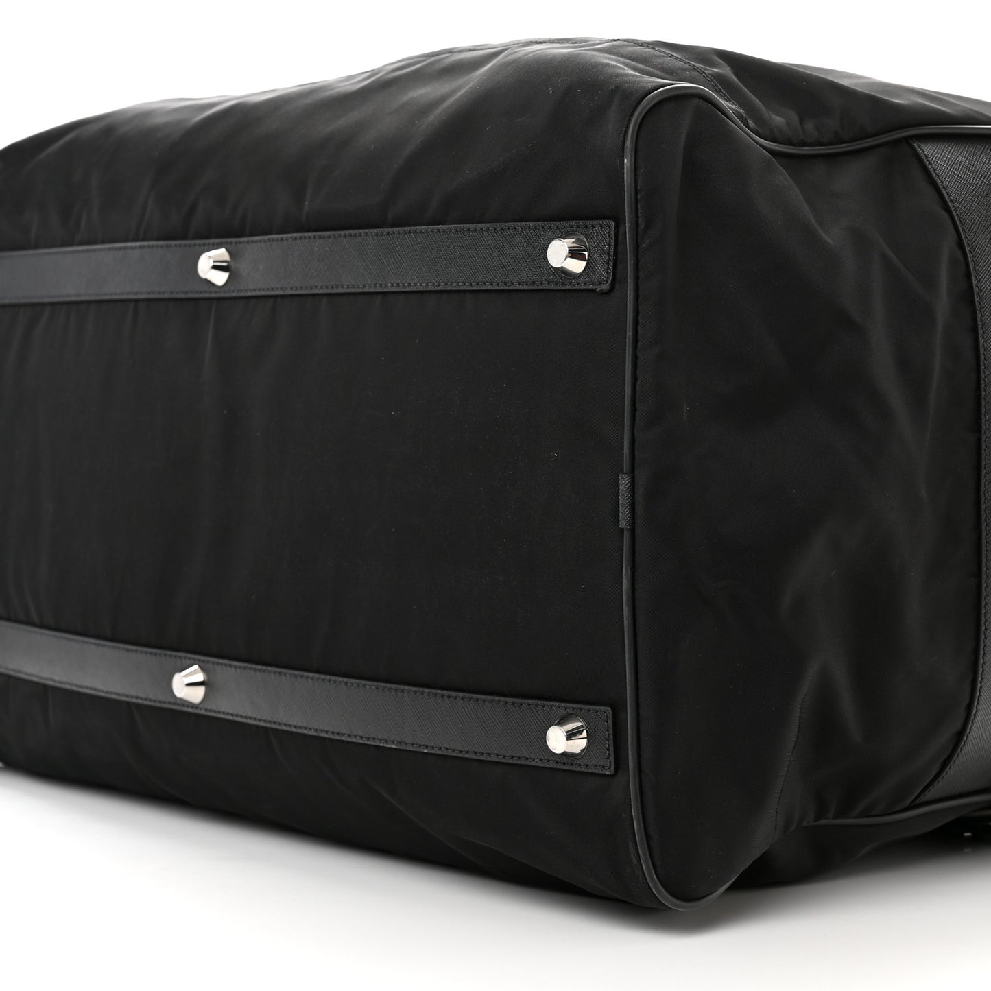 Tessuto Nylon Saffiano Carry On Travel Bag Black