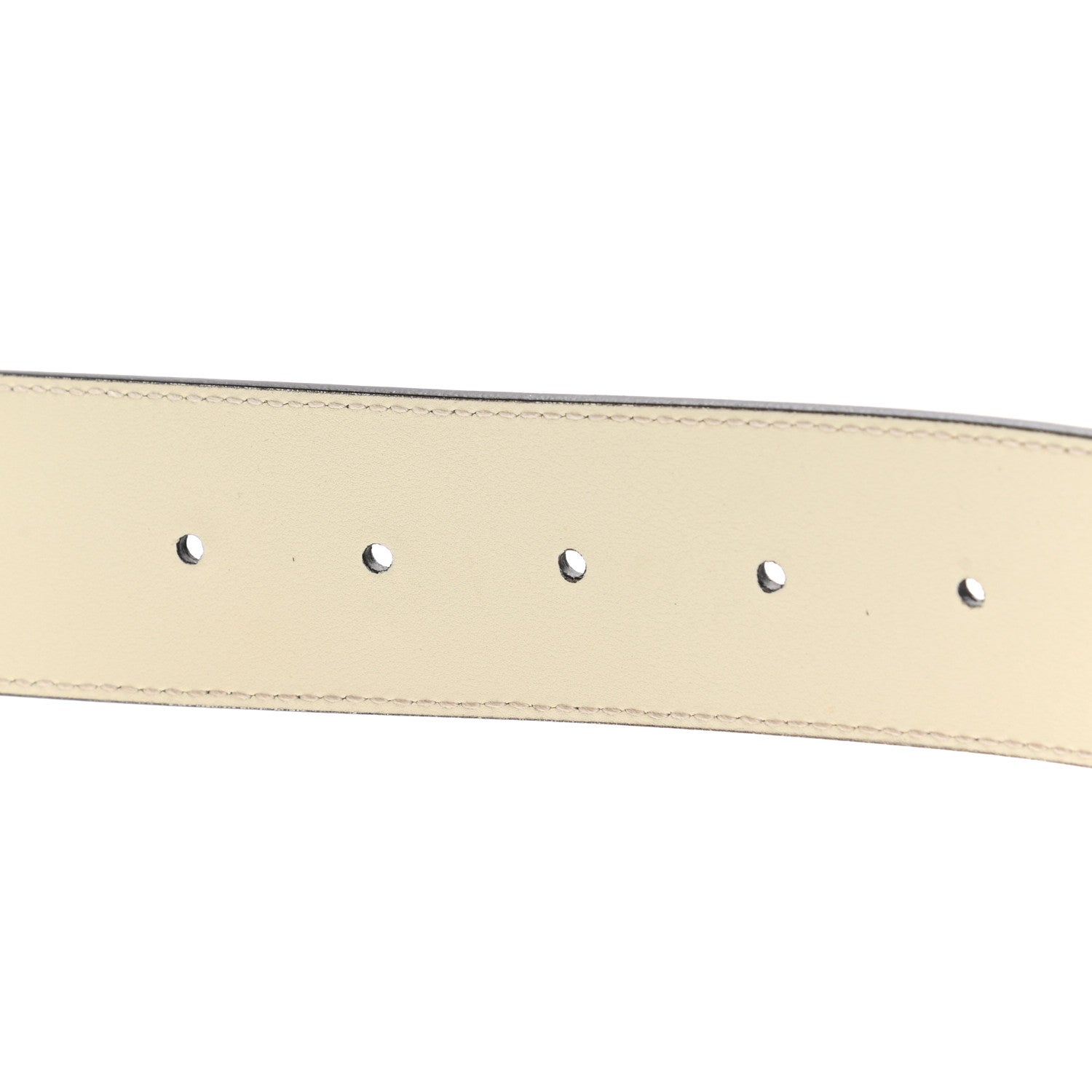 Gucci Calfskin Double G 40mm Belt 75 30 Mystic White 4 of 8