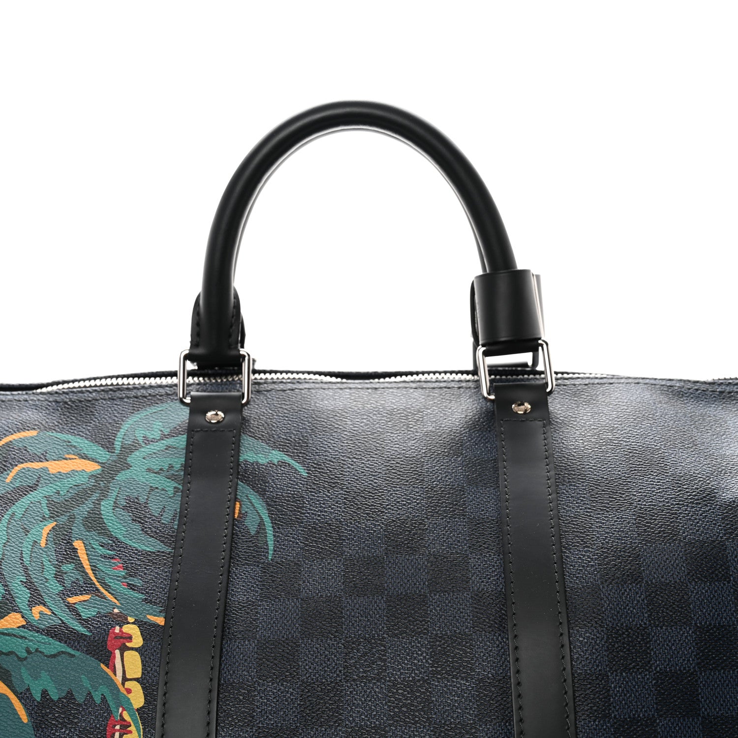 Louis Vuitton Damier Cobalt Jungle Keepall Bandouliere 55 8 of 11