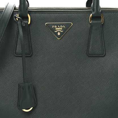 Prada Saffiano Lux Large Galleria Double Zip Tote Ottanio 6 of 8