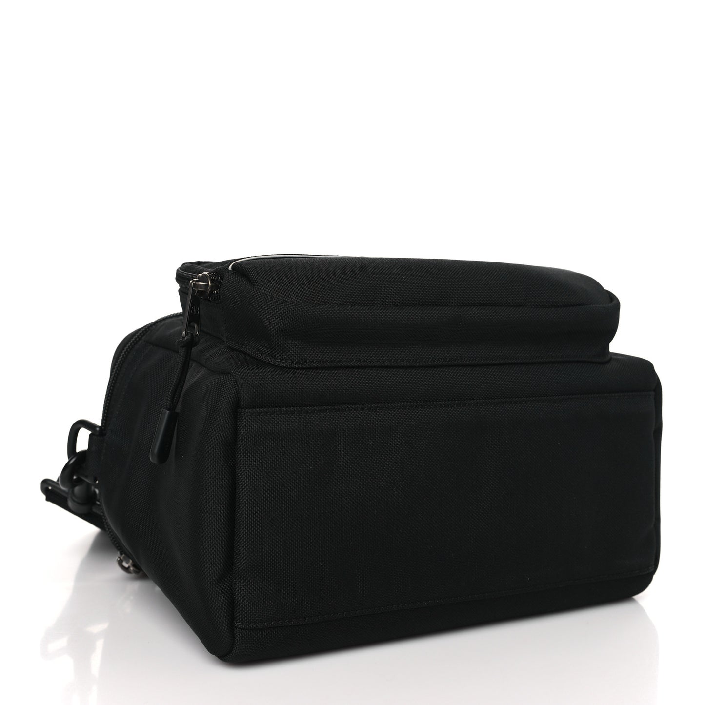 Nylon Logo Sport Camera Bag Black