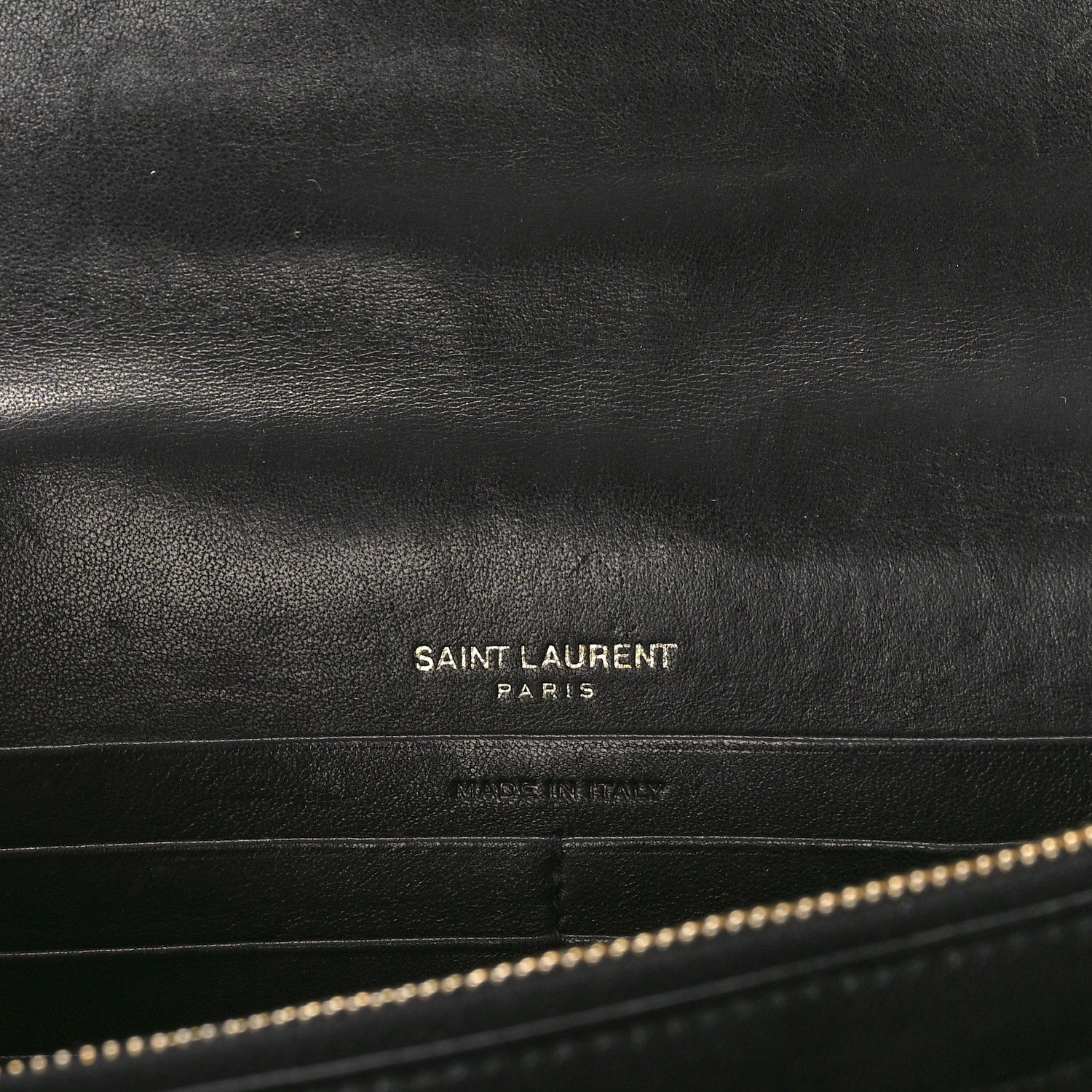 Saint Laurent Lambskin Matelasse Monogram Medium Vicky Chain Bag Black 6 of 10