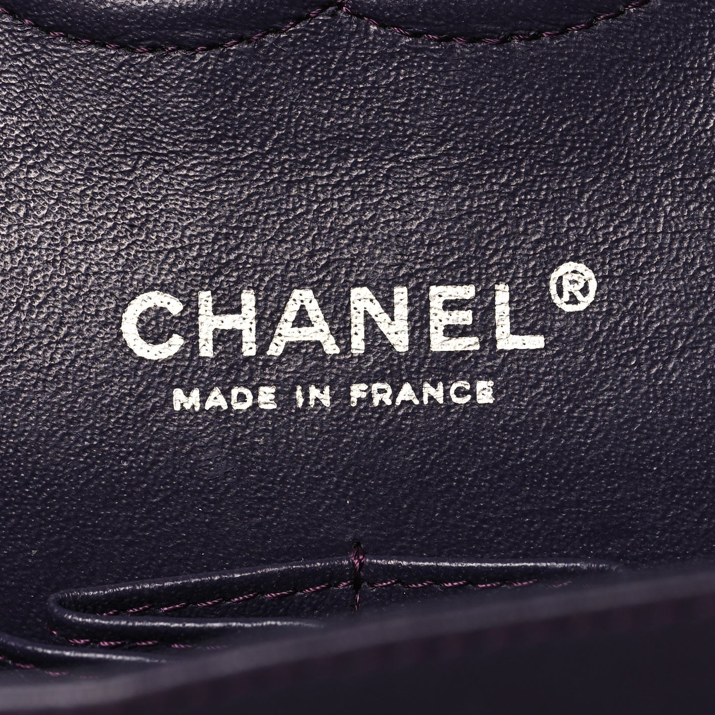 Patent Quilted Medium Double Flap Purple