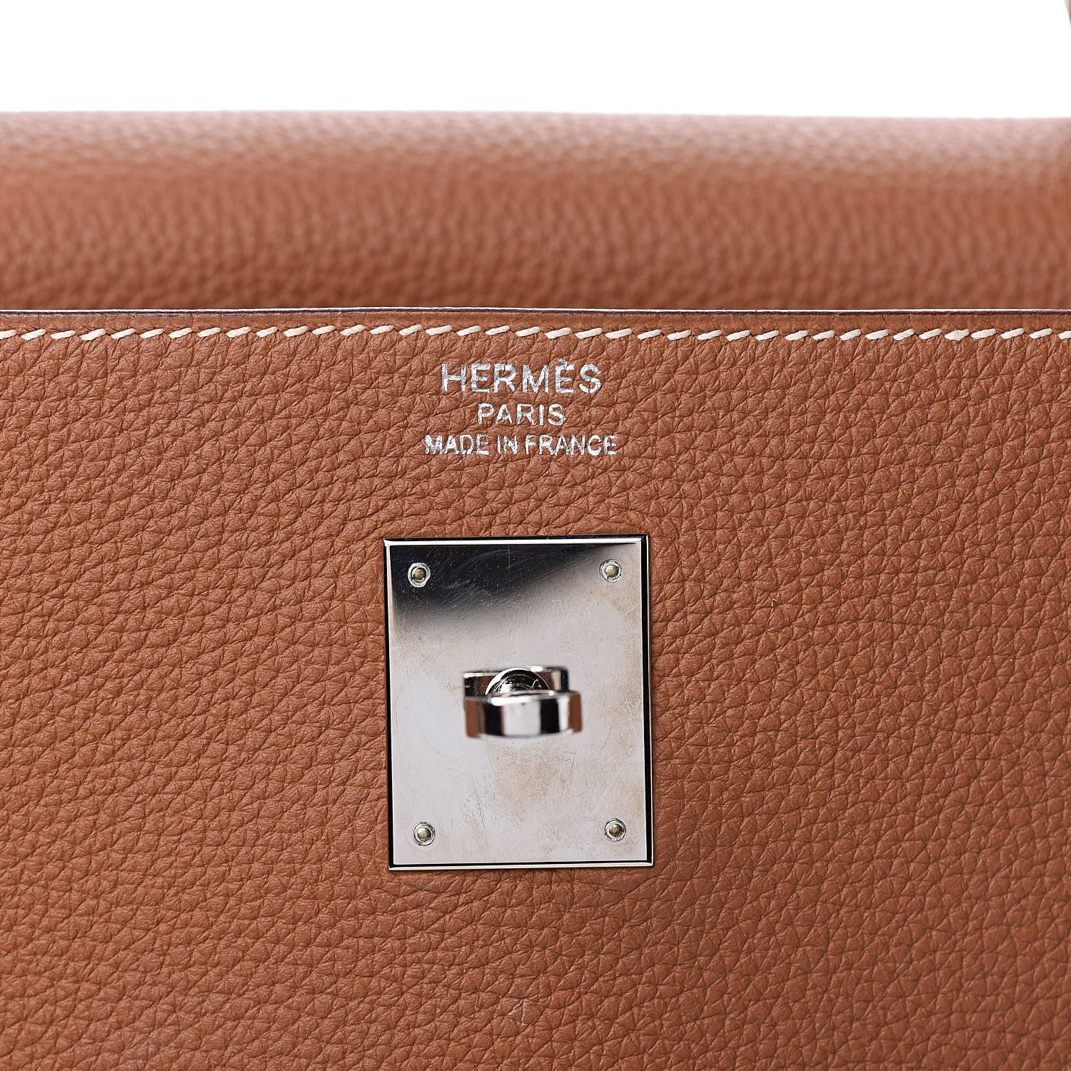 Hermes Togo Kelly Retourne 35 Gold 20 of 34