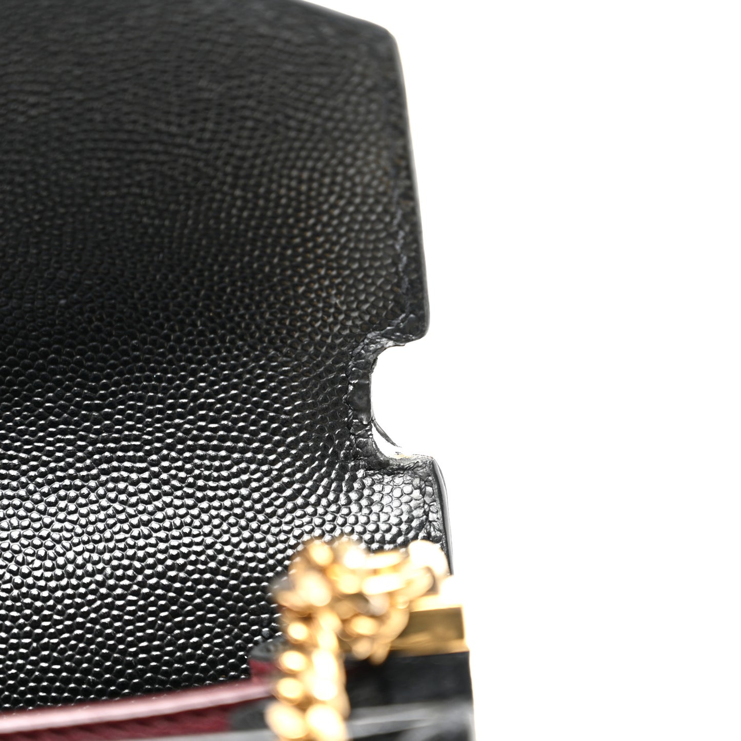 Grain De Poudre Monogram Cassandra Clasp Bag Black