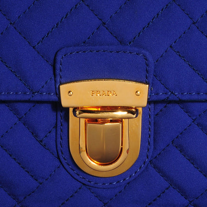 Prada Nylon Tessuto Impuntu Quilted Flap Indaco 5 of 9
