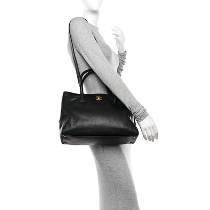 Chanel Caviar Cerf Executive Shopper Tote Black 2 of 18