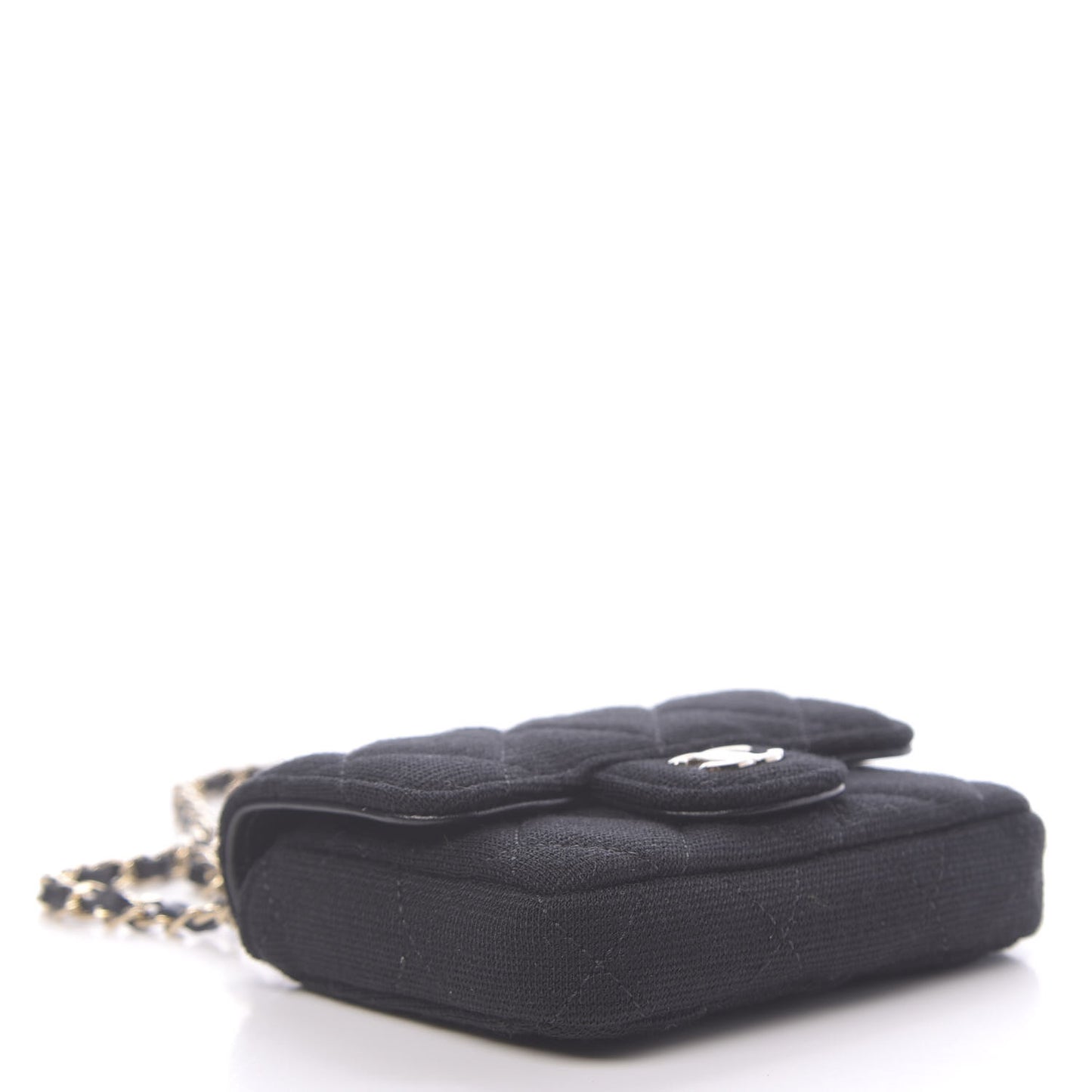 Jersey Quilted Belt Bag Black