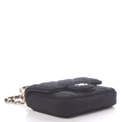Chanel Jersey Quilted Belt Bag Black 3 of 11