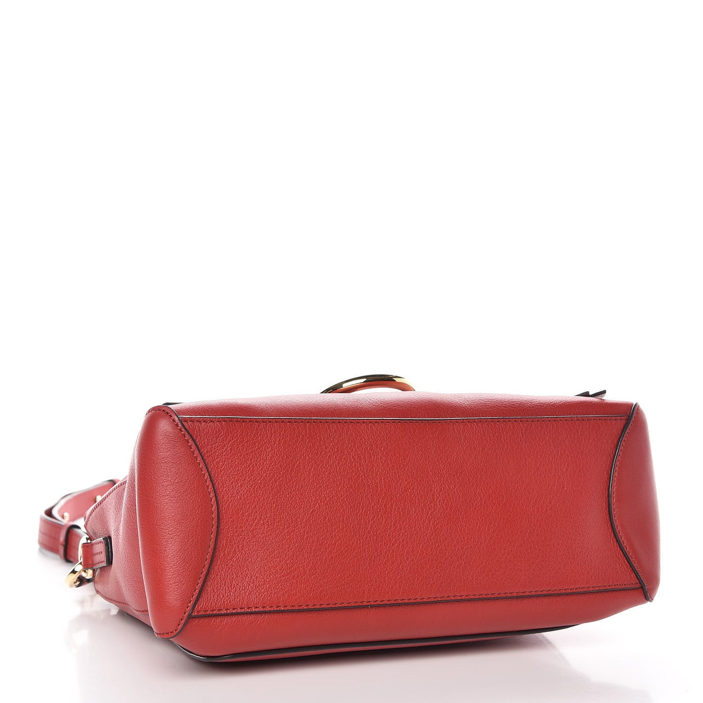 Calfskin Small Faye Day Shoulder Bag Dahlia Red