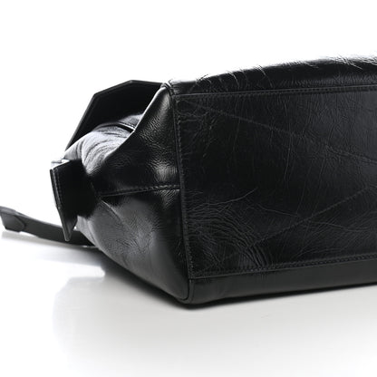 Givenchy Creased Patent Calfskin Medium ID Flap Black 6 of 7