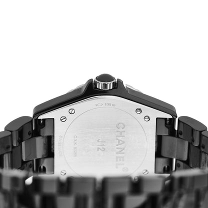 Chanel Stainless Steel Ceramic 36.5mm J12 Automatic Watch Black 4 of 5