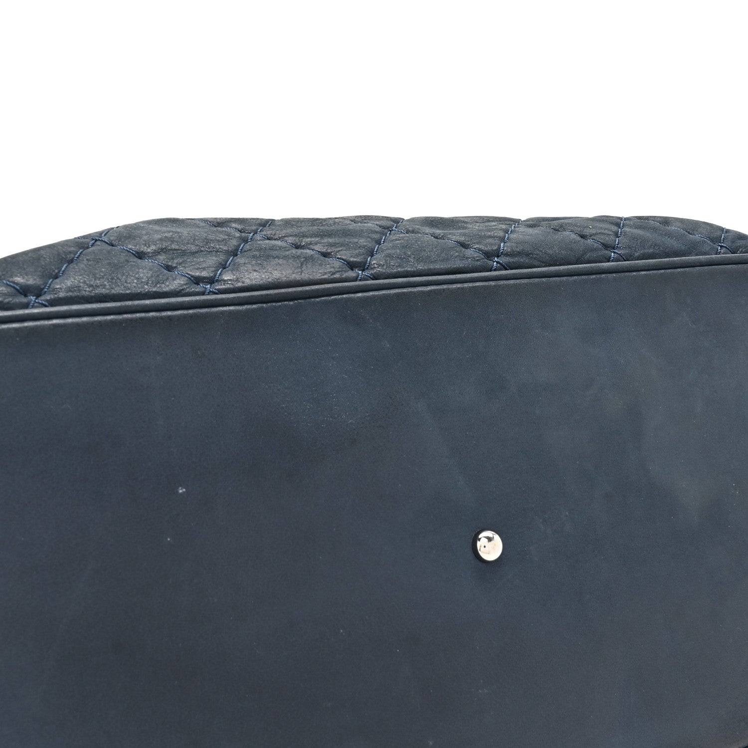 Chanel Iridescent Calfskin Quilted Small Sea Hit Tote Navy 13 of 17