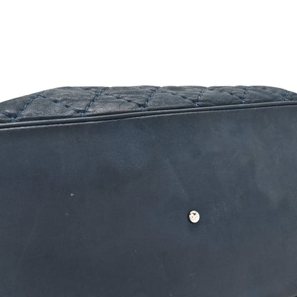 Chanel Iridescent Calfskin Quilted Small Sea Hit Tote Navy 13 of 17