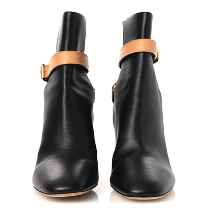Louis Vuitton Calfskin Belted Parisienne Ankle Boots 40 Black 3 of 10