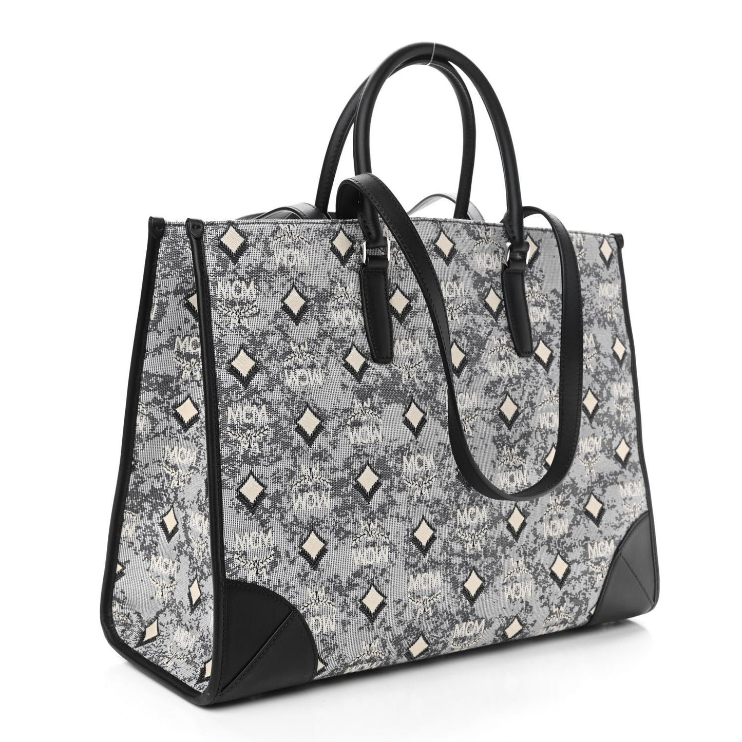 Nappa Jacquard Monogram Large Tote Grey