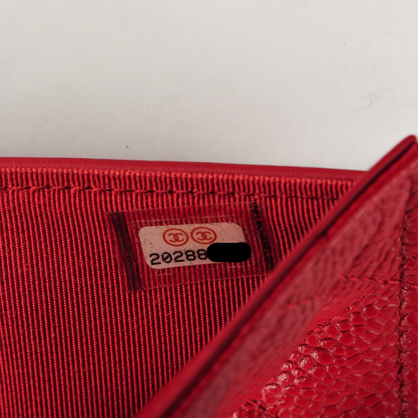 Caviar Quilted Large Flap Wallet Red