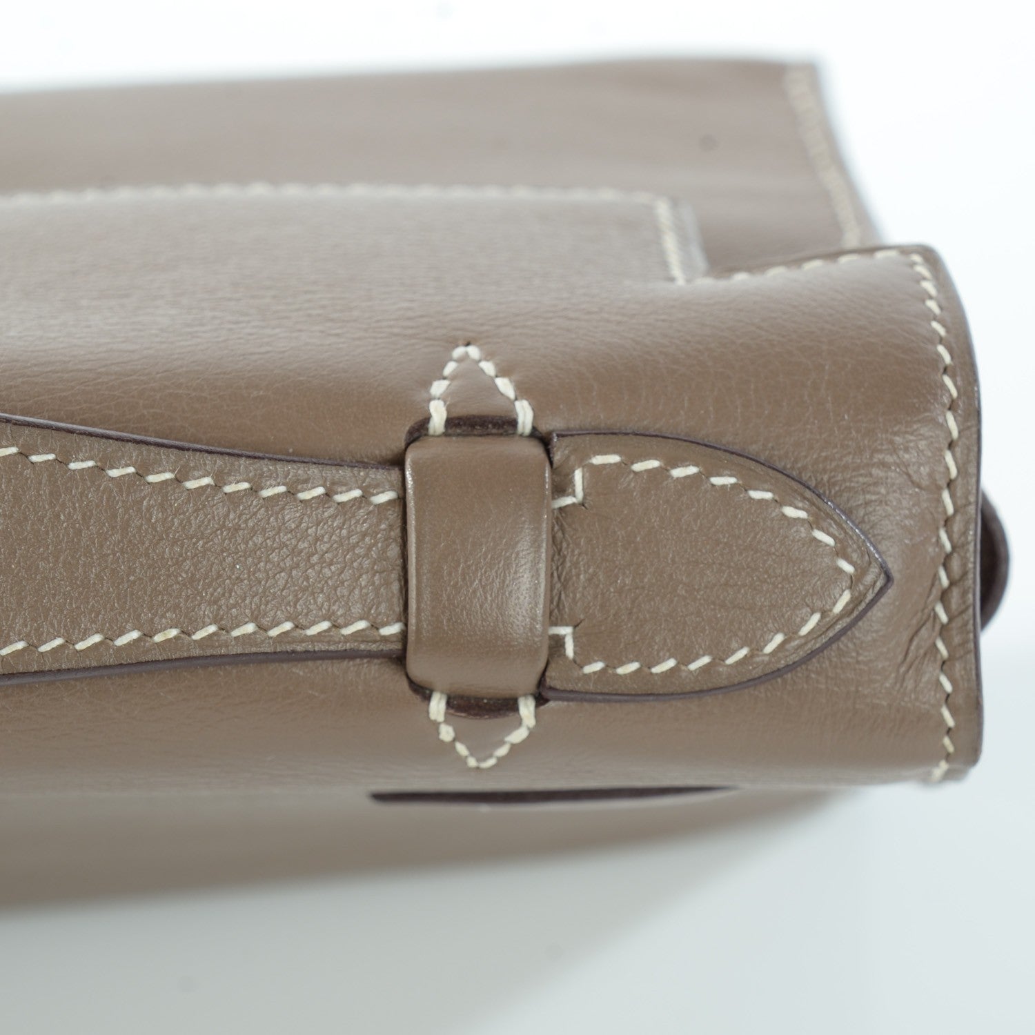 Hermes Swift Kelly Pochette Clutch Etoupe 15 of 18