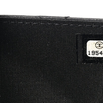 Chanel Lambskin Quilted Boy Wallet On Chain WOC So Black 7 of 10