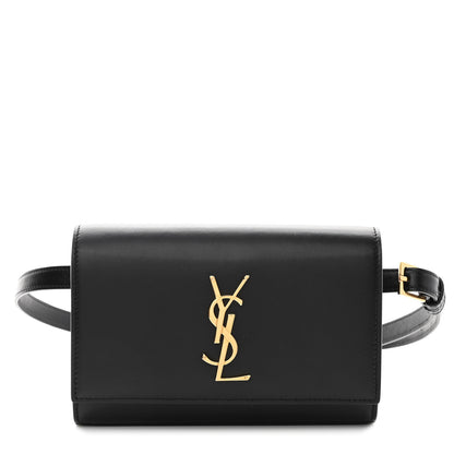 Saint Laurent Smooth Calfskin Monogram Kate Belt Bag Black 1 of 9