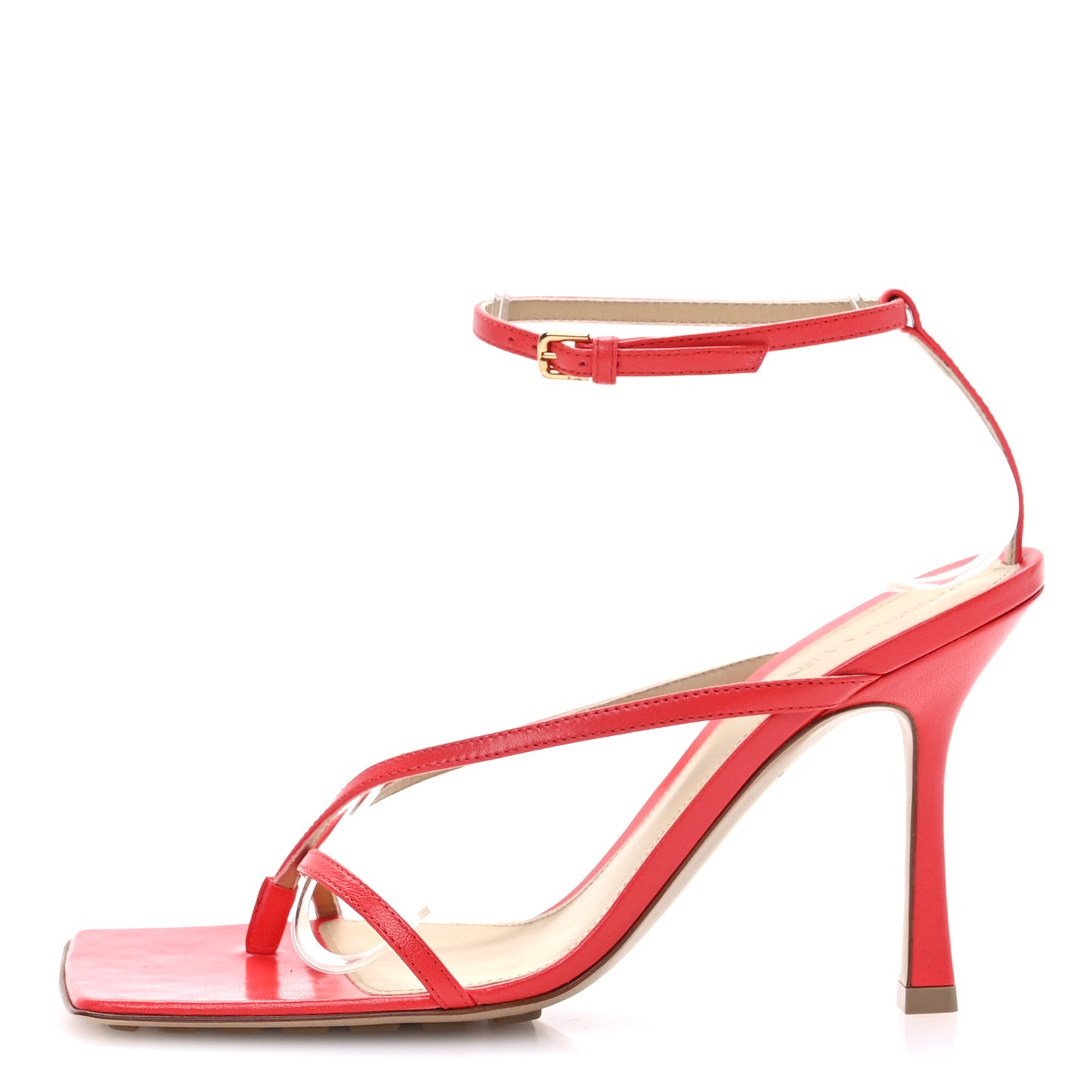 Nappa Stretch Multi Strap 90mm Sandals 38.5 Sunburst